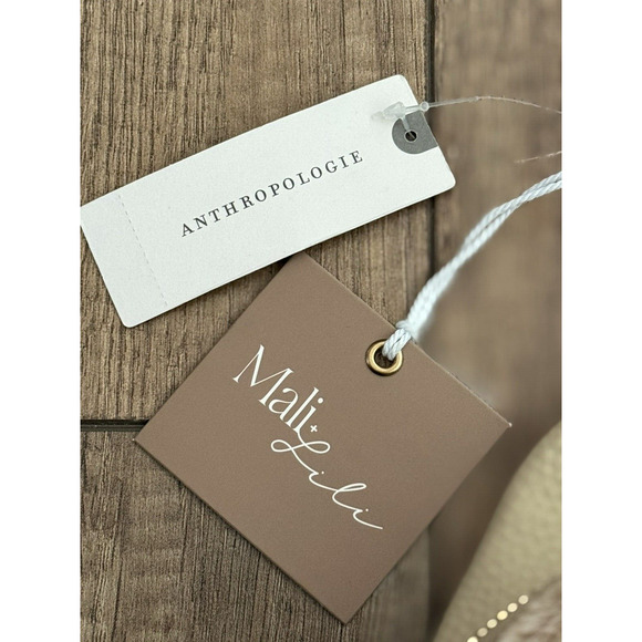 Anthropologie Mali + Lili Gwen‎ Faux Fur Woven Sling/Crossbody Bag Tan/Beige NWT - Picture 9 of 16